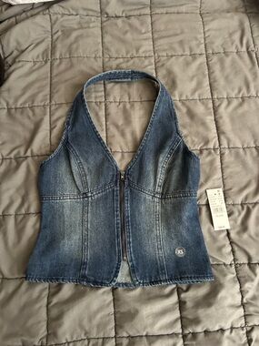 Pacsun Denim Halter Top